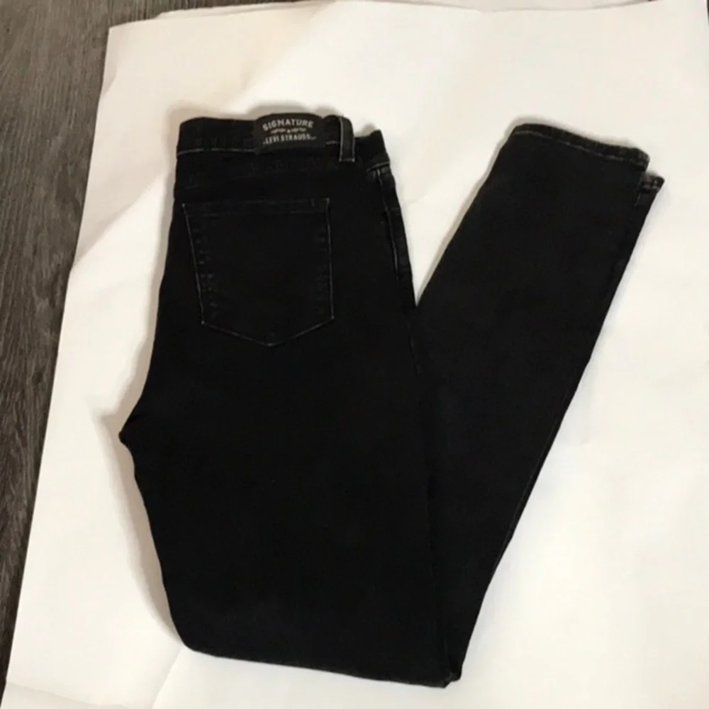 Levi’s Signature Iconic Stretch Super Skinny Girl's Jean Black 18 NEW Classic